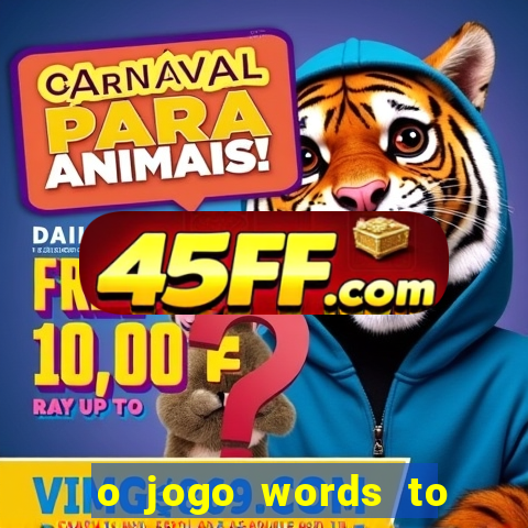 o jogo words to win paga mesmo